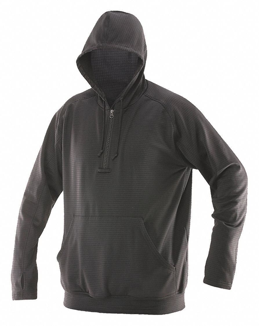 TRU-SPEC, 2XL, 50 in to 52 in Fits Chest Size, Grid Fleece Hoodie ...