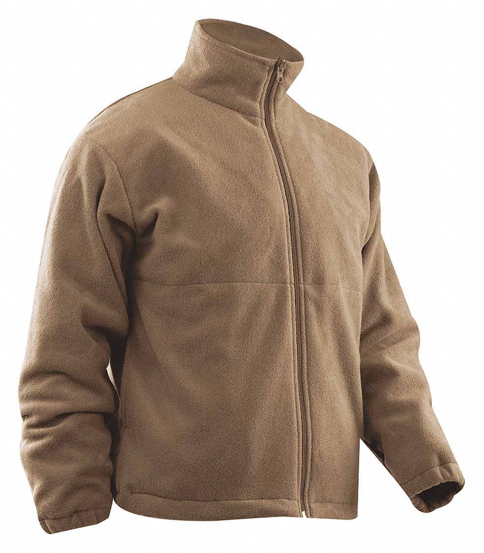 Fleece jacket, polyester fabric, density 280 G, with a chest