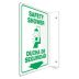 L-Shape Projection Safety Shower/Ducha De Seguridad Signs