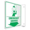 L-Shape Projection Emergency Shower Signs