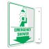 L-Shape Projection Emergency Shower Signs