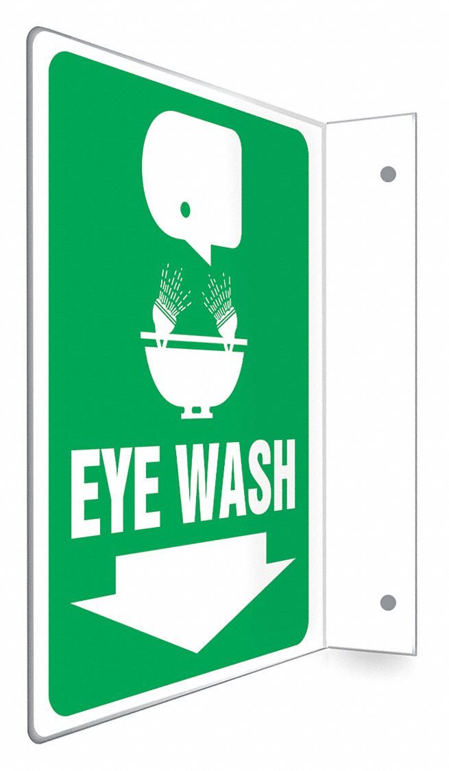 Safety Sign: PETG, Mounting Holes Sign Mounting, 12 in x 9 in Nominal Sign Size, Not Retroreflective
