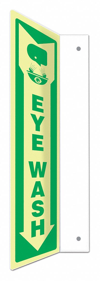 Safety Sign: PETG, Mounting Holes Sign Mounting, 18 in x 4 in Nominal Sign Size, Not Retroreflective