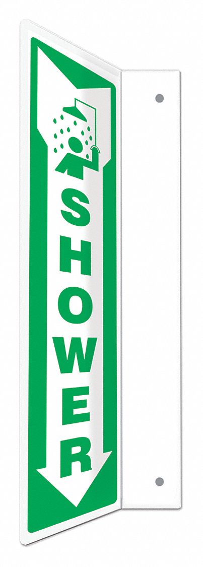 Safety Sign: PETG, Mounting Holes Sign Mounting, 18 in x 4 in Nominal Sign Size, Not Retroreflective