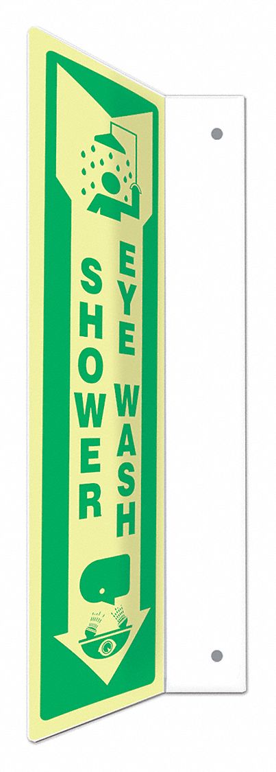 Safety Sign: PETG, Mounting Holes Sign Mounting, 18 in x 4 in Nominal Sign Size, Not Retroreflective