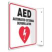 L-Shape Projection AED Automatic External Defibrillator Signs