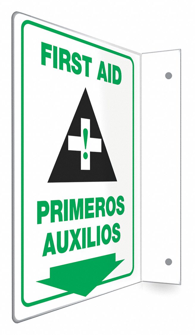 Safety Sign: PETG, Mounting Holes Sign Mounting, 12 in x 9 in Nominal Sign Size, Not Retroreflective