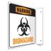 L-Shape Projection Warning: Biohazard Signs