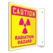 L-Shape Projection Caution: Radiation Hazard Signs