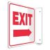 L-Shape Projection Exit (Right Arrow) Signs
