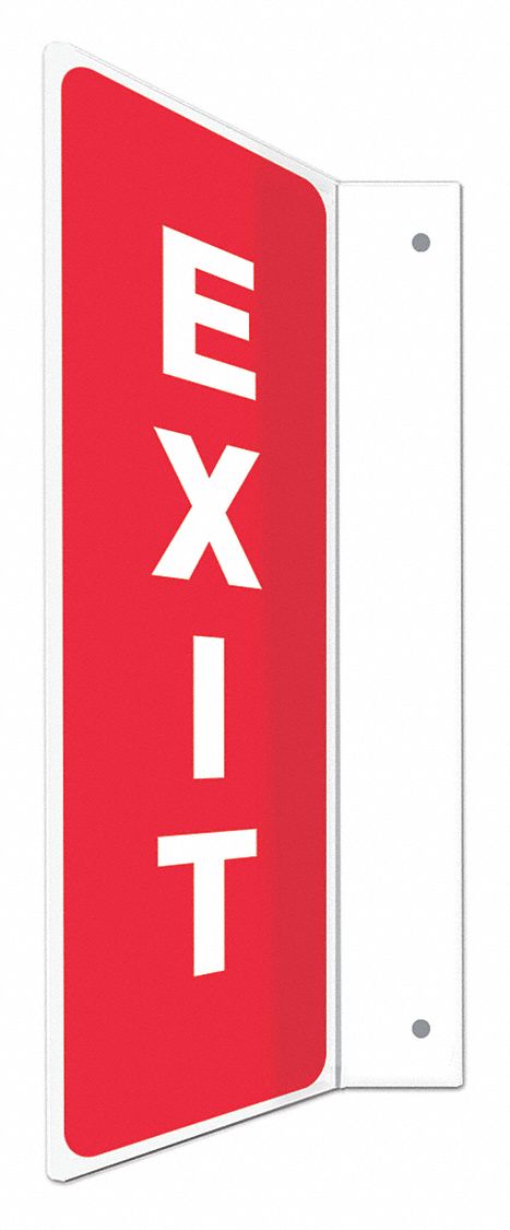 Safety Sign, 12 in x 4 in, PETG