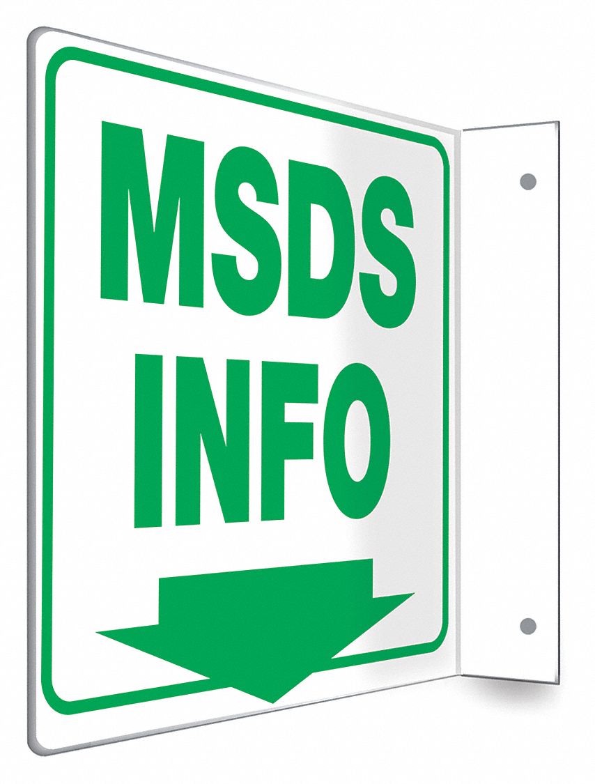 Safety Sign: PETG, Mounting Holes Sign Mounting, 8 in x 8 in Nominal Sign Size, Not Retroreflective