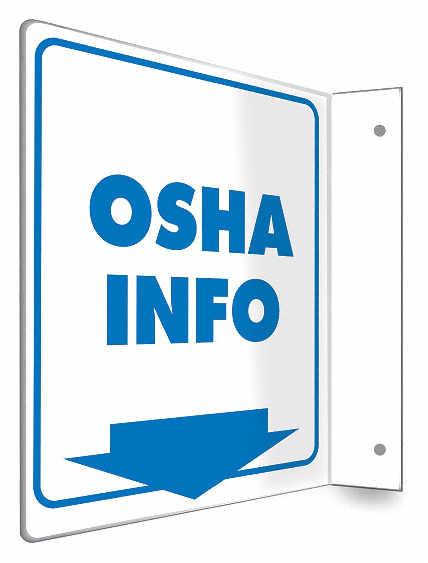 Safety Sign, 8 in x 8 in, PETG