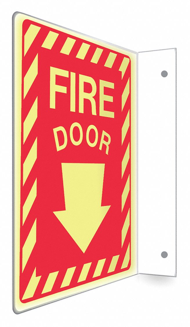 Safety Sign, 12 in x 9 in, PETG