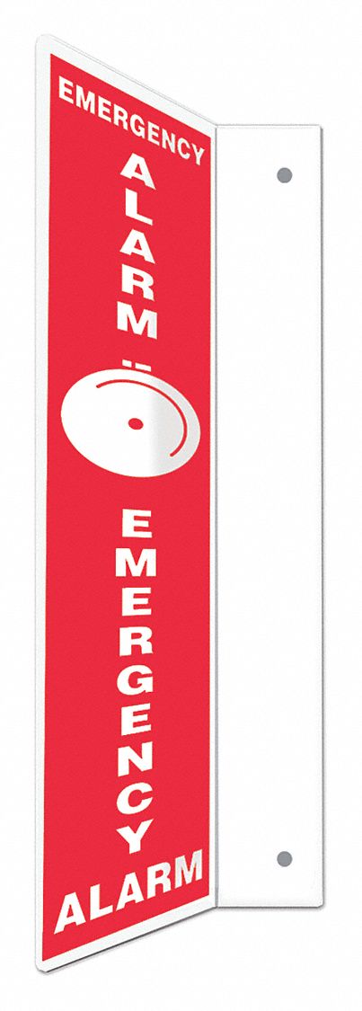 Safety Sign: PETG, Mounting Holes Sign Mounting, 24 in x 4 in Nominal Sign Size, Not Retroreflective