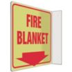 L-Shape Projection Fire Blanket Signs