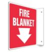 L-Shape Projection Fire Blanket Signs