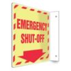 L-Shape Projection Emergency Shut-Off Signs