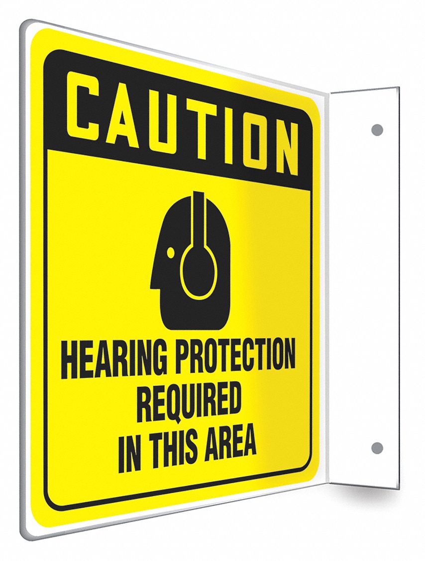Safety Sign: PETG, Mounting Holes Sign Mounting, 8 in x 8 in Nominal Sign Size, Not Retroreflective