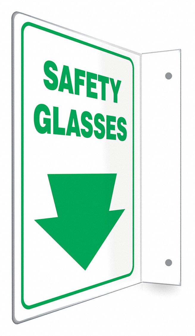 Safety Sign: PETG, Mounting Holes Sign Mounting, 12 in x 9 in Nominal Sign Size, Not Retroreflective