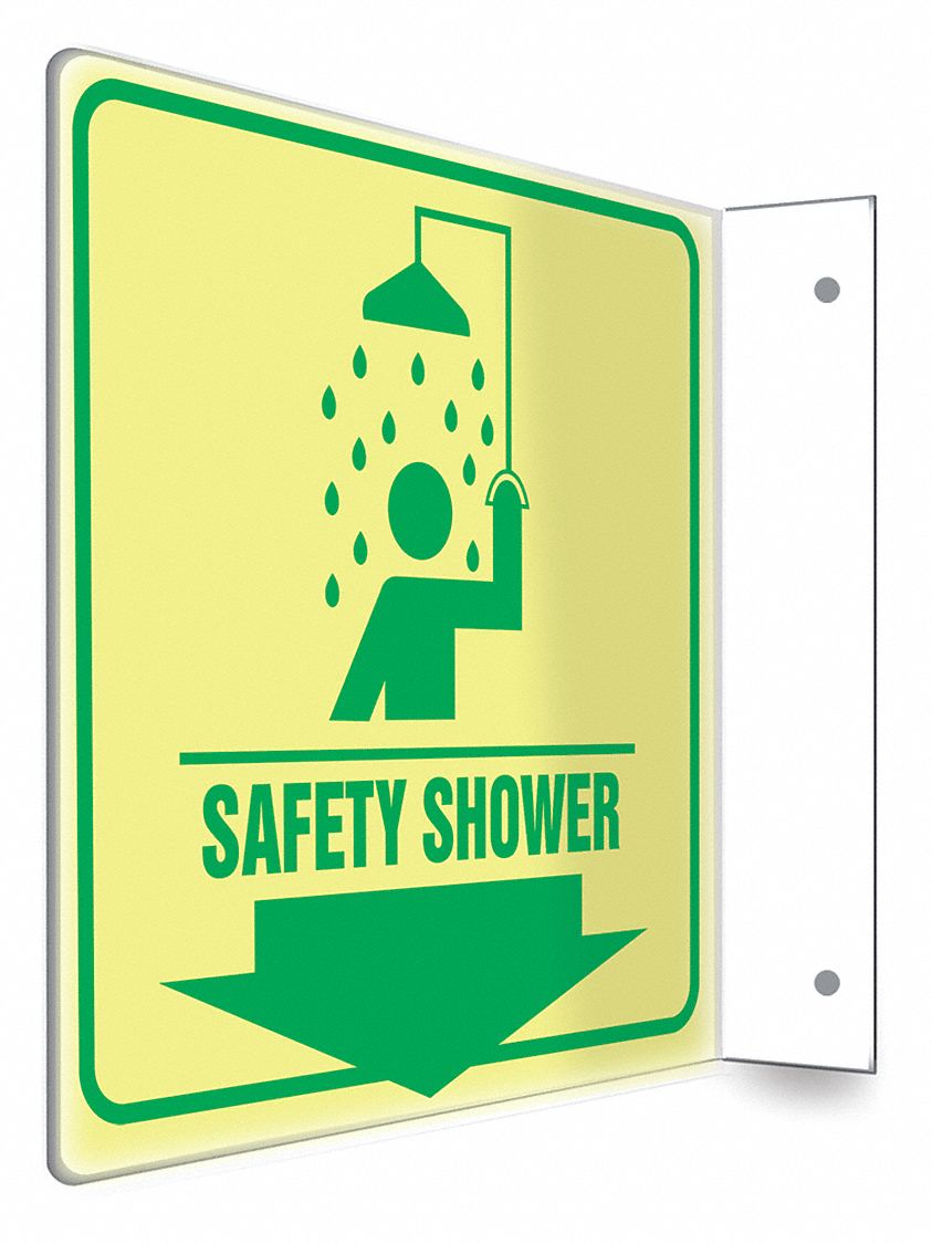 Safety Sign: PETG, Mounting Holes Sign Mounting, 8 in x 8 in Nominal Sign Size, Not Retroreflective