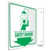 L-Shape Projection Safety Shower Signs