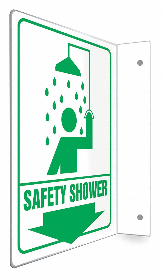 Safety Sign: PETG, Mounting Holes Sign Mounting, 12 in x 9 in Nominal Sign Size, Not Retroreflective