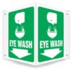 V-Shape Projection Eye Wash Signs