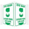 V-Shape Projection Eye Wash/Lavado Para Los Ojos Signs