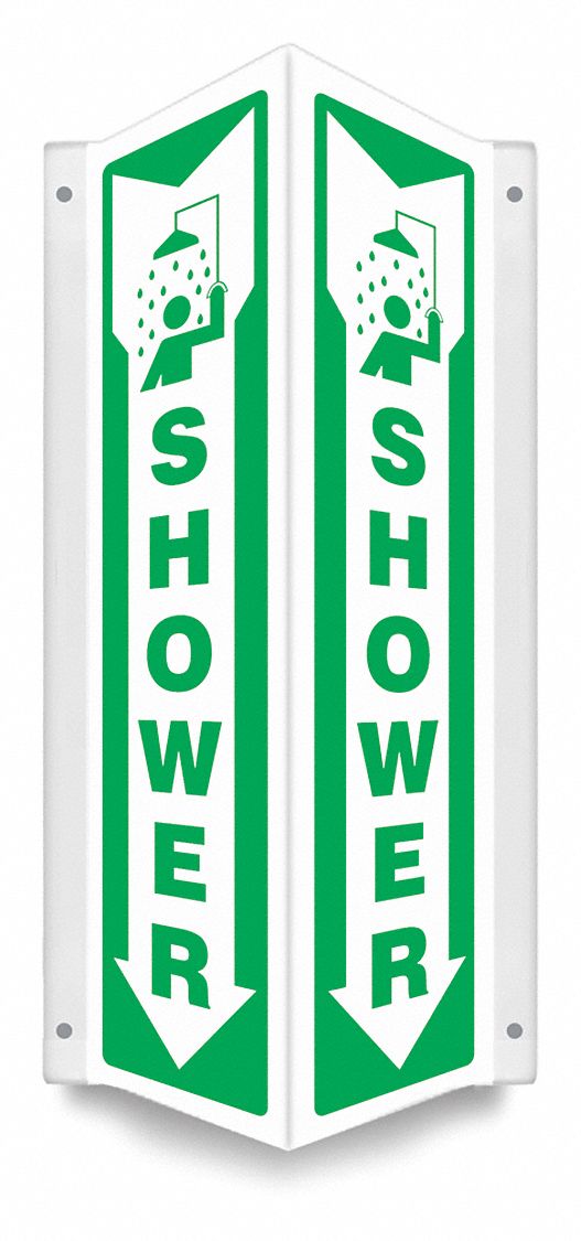 Safety Sign: PETG, Mounting Holes Sign Mounting, 18 in x 7 1/2 in Nominal Sign Size, 0.06 in Thick