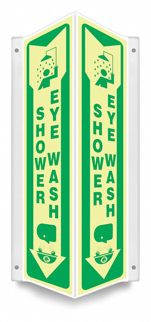 Safety Sign: PETG, Mounting Holes Sign Mounting, 18 in x 7 1/2 in Nominal Sign Size, 0.07 in Thick