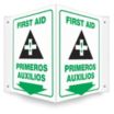 V-Shape Projection First Aid/Primeros Auxilios Signs