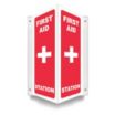 V-Shape Projection First Aid Station Signs