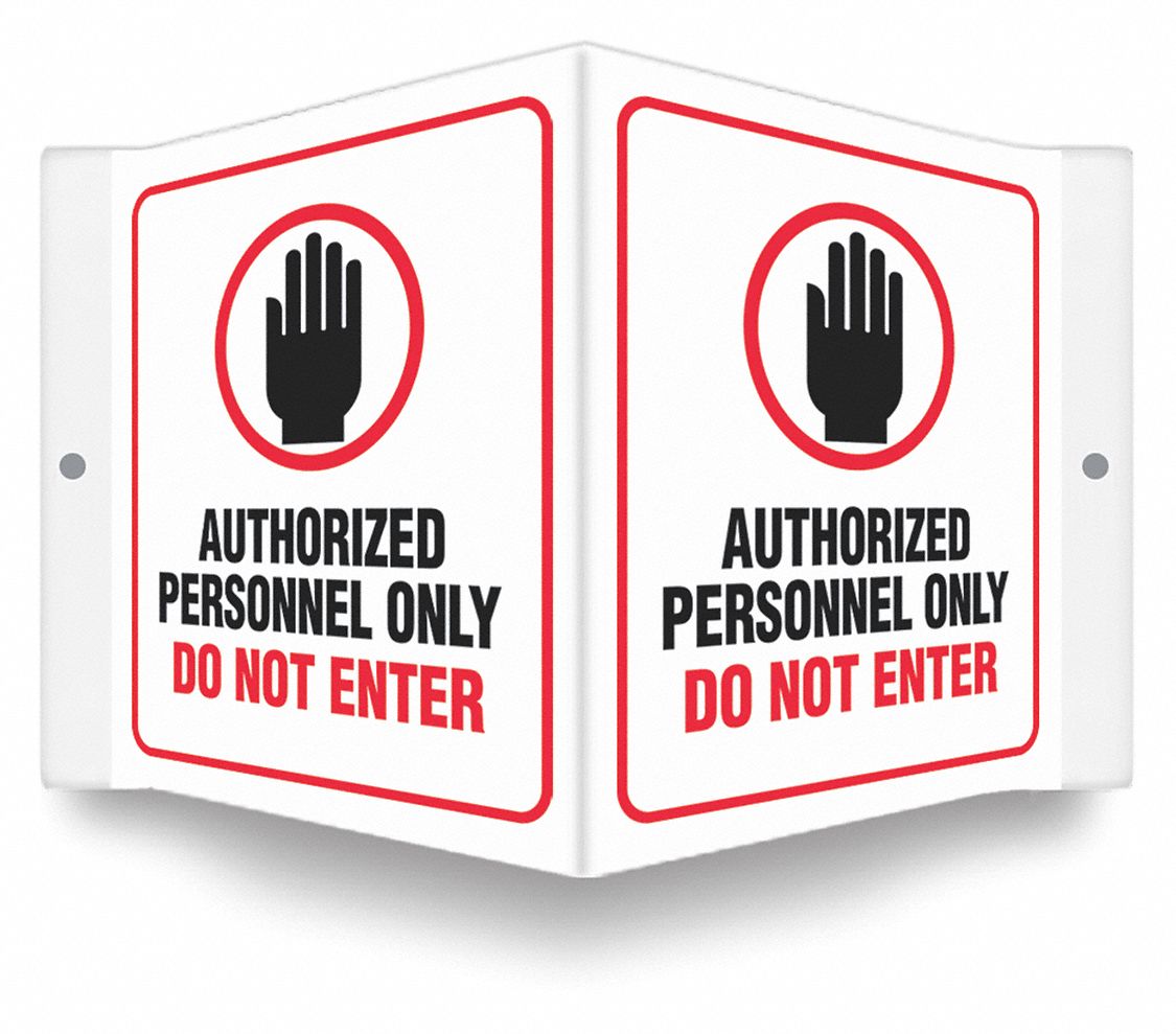 Safety Sign: PETG, Mounting Holes Sign Mounting, 6 in x 8 1/2 in Nominal Sign Size, 0.06 in Thick
