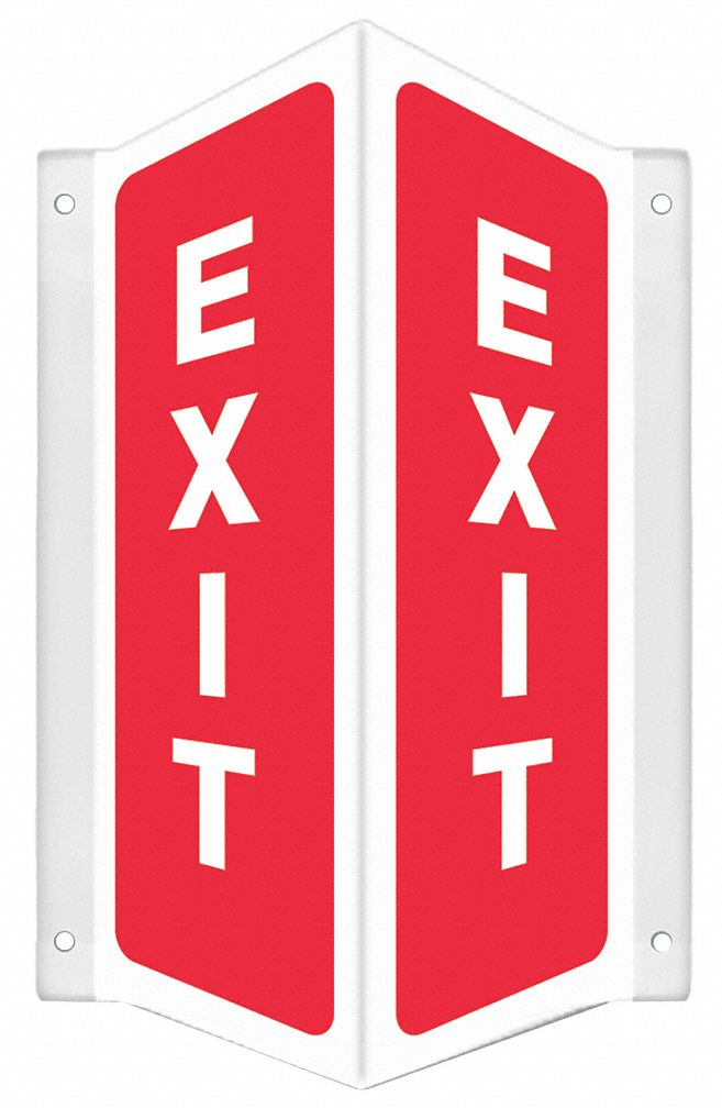 Safety Sign, 12 in x 7 1/2 in, PETG