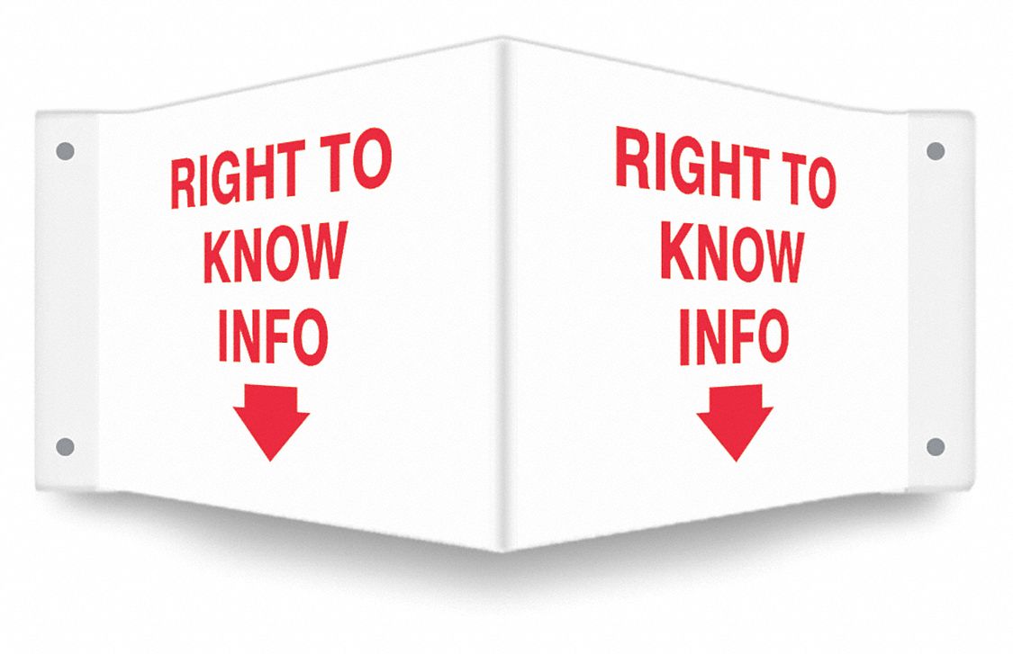 High Visibility Safety Sign, 18" W, 8" H