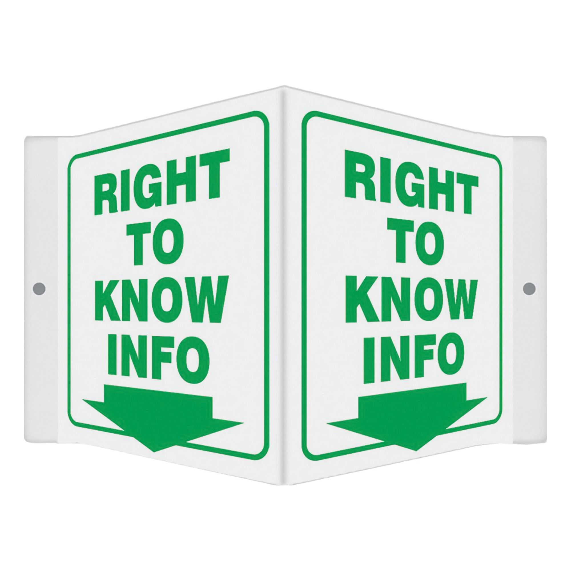 High Visibility Safety Sign, 8-1/2"W, 6" H