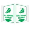 V-Shape Projection Spill Response Equipment Signs