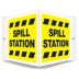 V-Shape Projection Spill Station Signs