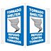 V-Shape Projection Tornado Shelter/Refugio Contra Tornados Signs