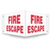 V-Shape Projection Fire Escape Signs