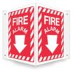 V-Shape Projection Fire Alarm Signs