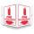HIGH VISIBILITY SAFETY SIGN,8-1/2