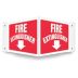 V-Shape Projection Fire Extinguisher Signs