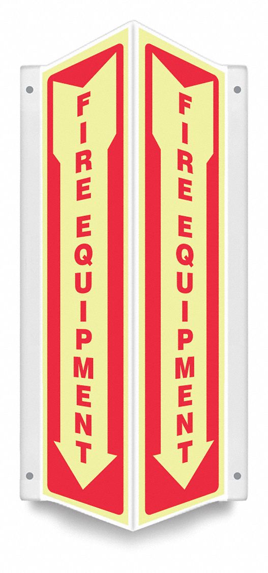 Safety Sign: PETG, Mounting Holes Sign Mounting, 18 in x 7 1/2 in Nominal Sign Size, 0.07 in Thick