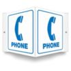 V-Shape Projection Phone Signs