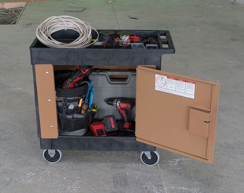 KNAACK Security Paneling for Rubbermaid Utility Carts with Deep Lipped