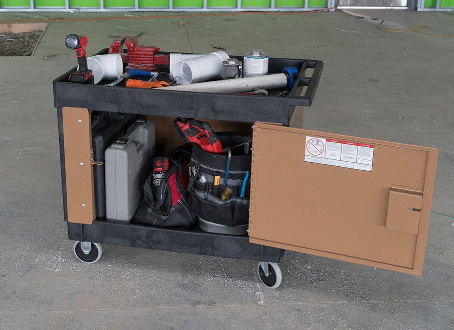 KNAACK Security Paneling for Rubbermaid Utility Carts with Deep Lipped