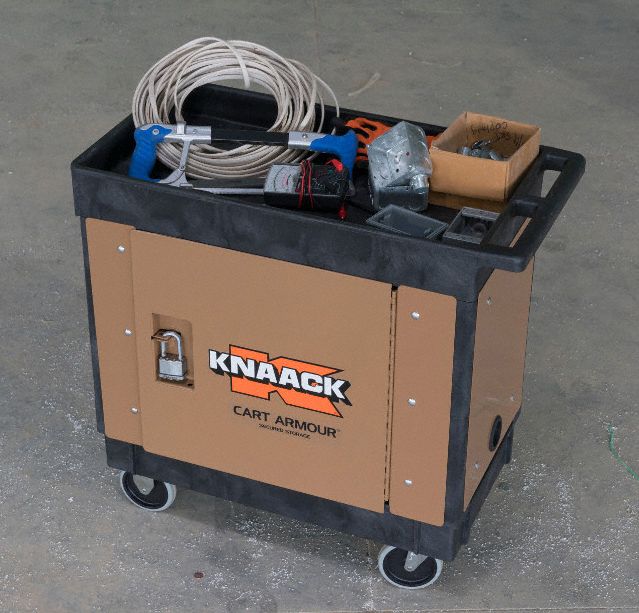 KNAACK Security Paneling for Rubbermaid Utility Carts with Deep Lipped