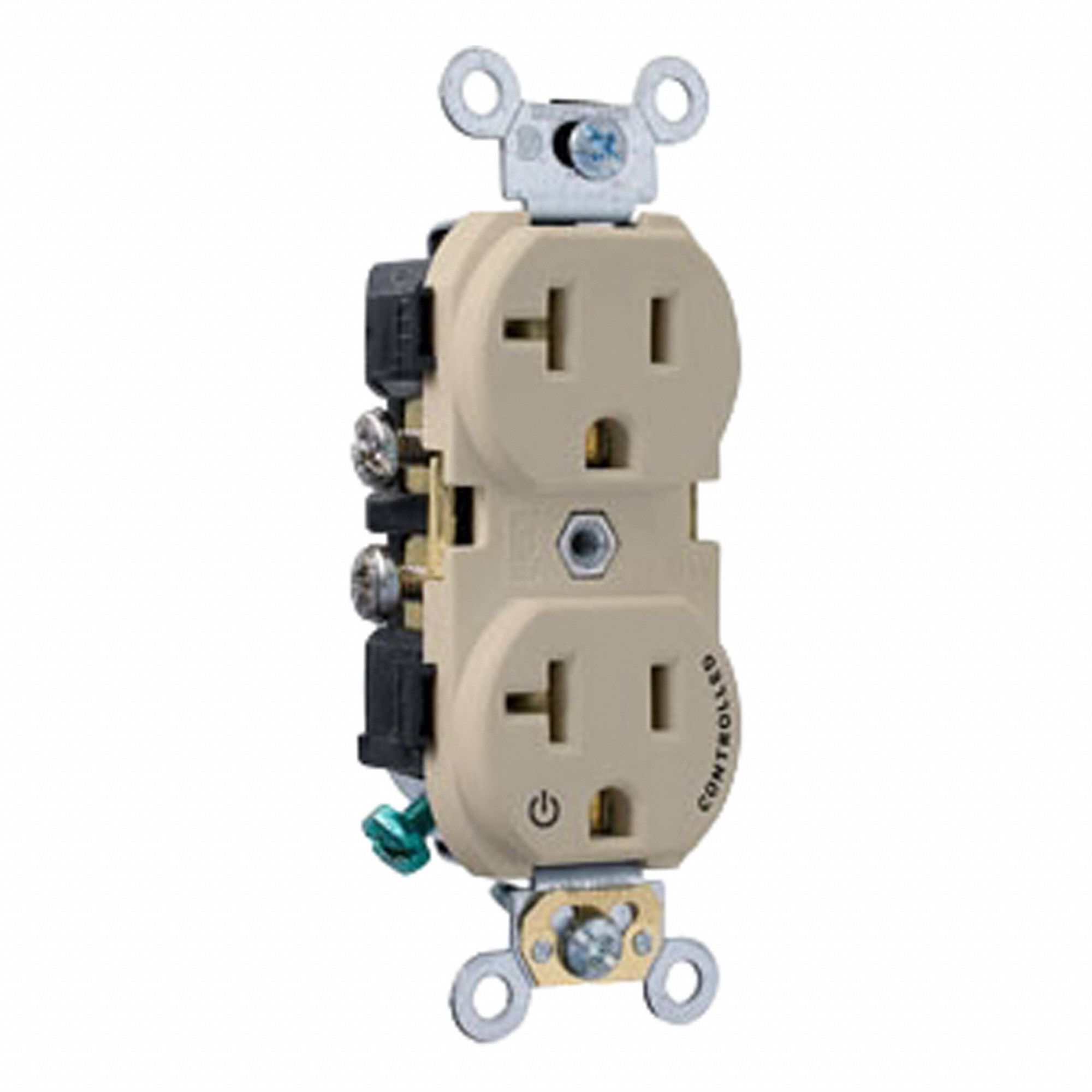 Duplex Receptacle Outlet 20A Ivory 125V
